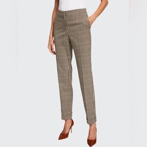 LAFAYETTE 148 NEW YORK Clinton Heritage Plaid Cuffed Pants